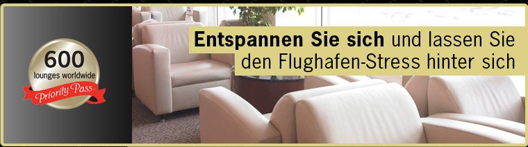 Entspannen Sie sich und lassen Sie den Flughafen-Stress hinter sich