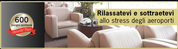 Rillassatevi e sottraetevi allo stress degli aerporti