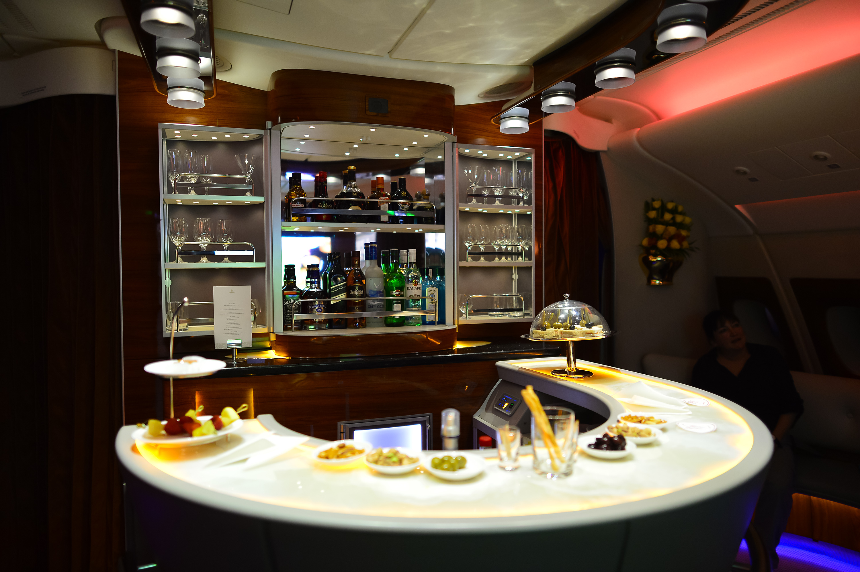 United Emirates Airbus A380 Business Class Bar