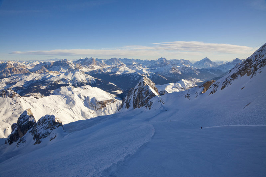 The Dolomites provide one of the best views whilst skiing.