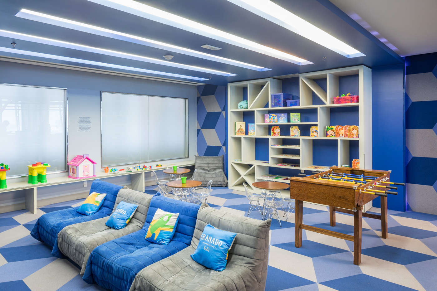 The Children’s area at Aeroportos VIP Club is fun and ultra-modern 