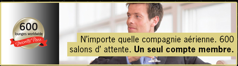 N'importe quelle compagnie a&eacute;rienne. 600 salons d'attente. Un seul compte membre.