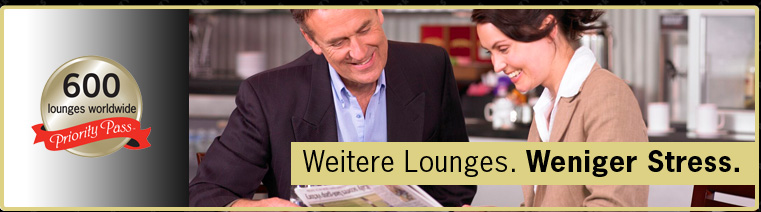 Weitere Lounges. Weniger Stress.